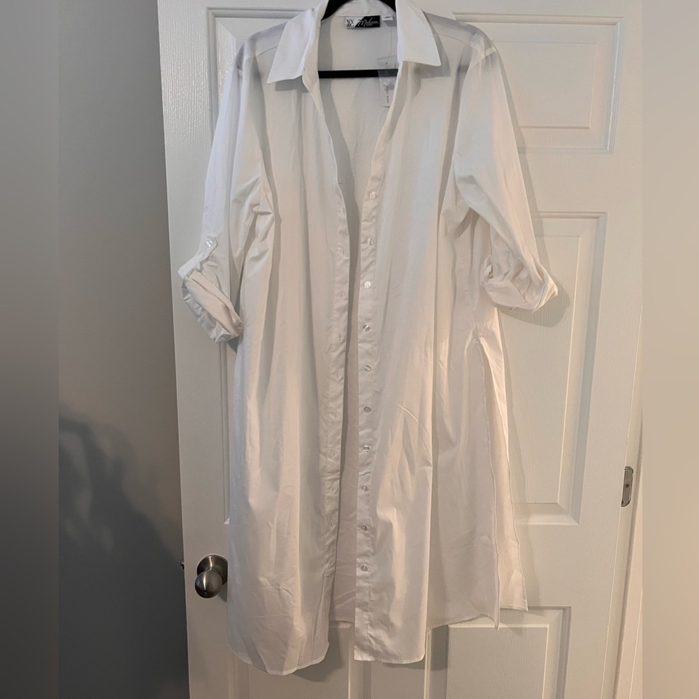 Oversized White Button Down - NWT